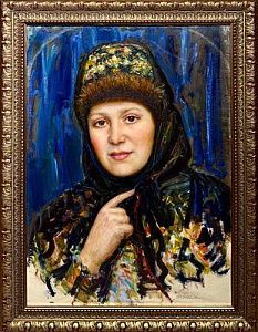 (М) Белецкий Александр Павлович (1926-2002) Портрет дочери. 1986 г. 