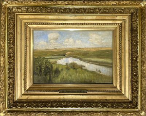 Левитан Исаак Ильич (1860-1900) Река Истра. Этюд. 1885-1886 гг.