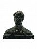 (П) Михновская Т. Н. (1917 - 1972) - Бюст Есенина. Вторая половина ХХ в. Бронза, мрамор. 14 х ...