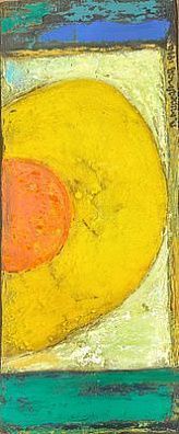 (П) Михайлов Вячеслав Саввич (1945 г.р.) - Солнце. 1996 г. Оргалит, масло. 60 х 24,5 см ПОДПИСЬ ...