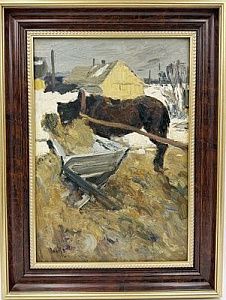 (П) Отиев Виктор Александрович (1935 — 1999)Этюд. Лошадки. 1965 г.