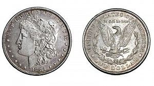 (П) 1 доллар 1881 г. США. XF+