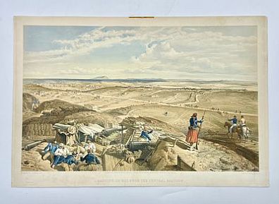 (П) Уильям Симпсон (William Simpson) (1823-1899) - литограф - Кювет бастиона Дю Мат. ...