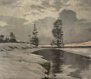 Неизвестный художник 
Зимний пейзаж. Конец XIX века