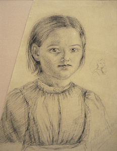 Шевченко Тарас Григорьевич (1814-1861) Портрет девочки