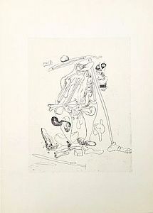 (М) Сальвадор Дали (1904-1989) - Приколоченное тело. Иллюстрация к изданию 1934 года поэмы ...