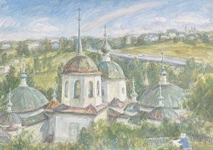 (М) Дехтерёва Татьяна Александровна (1930-?) Полдень. Старица. 2002 г.