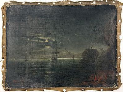 (П) [Приписывается] Айвазовский Иван Константинович (1817-1900) - Ночной морской пейзаж, 1883 ...