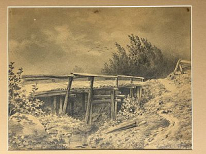 Клодт Михаил Константинович (1832-1902) 
Мост через ручей