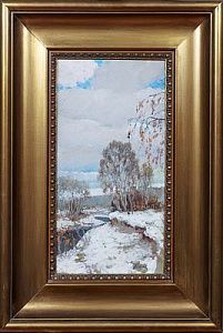 (П) Егоров Андрей Афанасьевич (1878-1954) Последний снег. Первая четверть ХХ в.