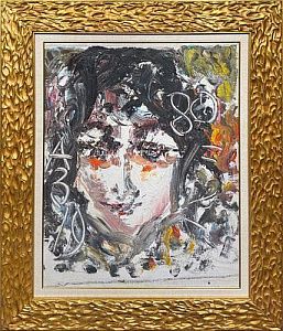 (М) Зверев Анатолий Тимофеевич (1931-1986) - Черные волосы. 1980 г. Холст, масло, ...