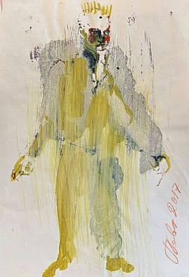 (М) Каплевич Павел Михайлович (1959 г.р.) - Эскиз костюма к неосуществленному проекту "Тетка ...