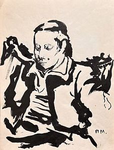 (П) * Митурич Петр Васильевич (1887 - 1956)Портрет. 1930-е гг.