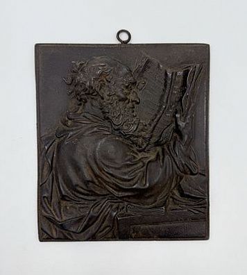 (П) Леонард Пош (Posch Leonard, 1750-1831)- автор модели - Барельеф. Ученый - Апостол Иоанн ...