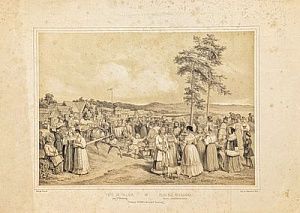 (П) Руссель, Поль-Мари (Roussel Paul-Mari, 1805-1877) по собственному рисунку - Сельский ...
