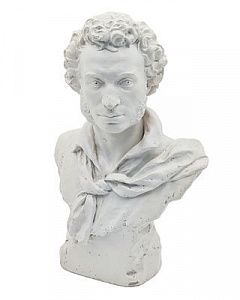 (П)* Дыдыкин Николай Васильевич (1894 - 1975) - Бюст Пушкина А. С. ЛЕНИЗО. 1949 г. Бисквит. 39 ...