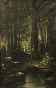 Васнецов Виктор Михайлович (1848 - 1926) [приписывается] У лесного пруда