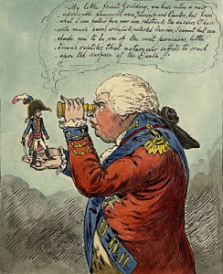 Ханна Хамфри (1745 - 1818) издатель 
Карикатура " The King of Brobdingnag and Gulliver". 1803 г.