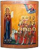(М) Икона "Боголюбская Богородица". XIX в. Дерево, темпера. 110 х 95 см Предположительно, ...