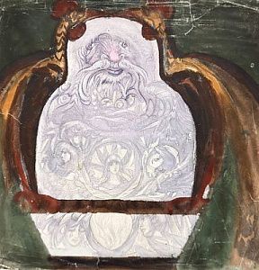 (П) * Малютин Сергей Васильевич (1859 - 1937)Эскиз матрёшки. 1900-1910 гг.