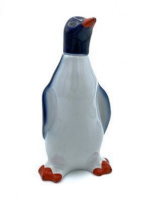 (П) Штоф «Пингвин», ЛФЗ, 1950-60 г., скульптор Н. А. Кольцов