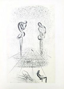 (М) Сальвадор Дали (1904-1989) - Тишина о том же самом. Анжелюс. Иллюстрация к изданию 1934 ...