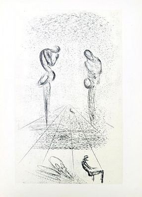 (М) Сальвадор Дали (1904-1989) - Тишина о том же самом. Анжелюс. Иллюстрация к изданию 1934 ...