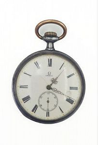(П) Часы карманные Omega. Начало ХХ в. Диаметр - 5 см В рабочем состоянии.