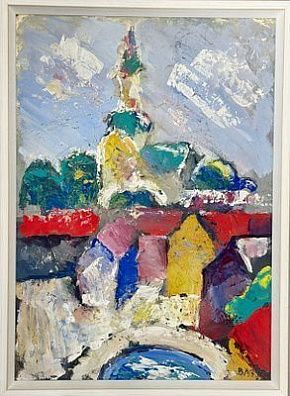 (П) Лукка Валерий Николаевич (1945 г.р.)"Талин" (Этюд). 1975 г.