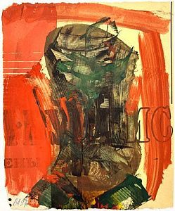 (П) Лукка Валерий Николаевич (г.р. 1945) - Автопортрет. 1997 г. 25 х 30,5 см бумага, акварель, ...