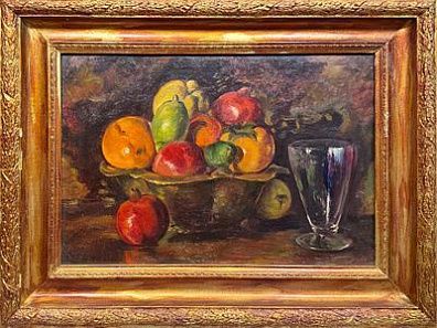 (М) Мешкова-Яковлева Екатерина Васильевна (1898-1964) - Натюрморт с яблоками. Сер. XX в. ...