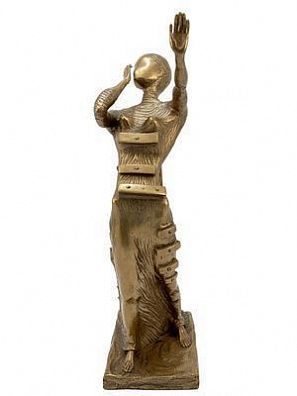 (П) Дали Сальвадор (1904 – 1989) - Женщина в огне. 1989 г. Бронза, золочение. В - 84 см Номер ...