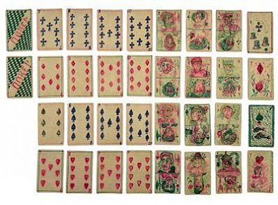 (М) Параджанов Сергей Иосифович (1924-1990)Карты для игры в покер (34 карты) 1982 г.