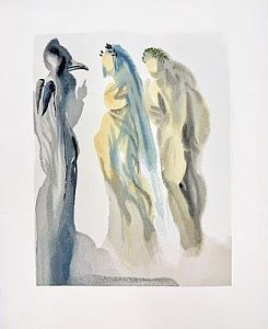 (П) Дали Сальватор (1904-1989) - Вергилий и Данте. Лист из сюиты к «Божественной комедии» ...