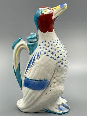 (П) Кувшин из фарфора «Утка», ЛФЗ, скульптор Ризнич И. И., 1940-е
