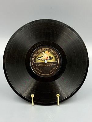 (П) [Редкость] Пластинка виниловая двусторонняя. (1906, 1920 гг). "Общество граммофон", Zonophone record.