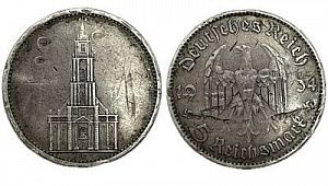 (П) 5 марок 1934 г. Германия, F