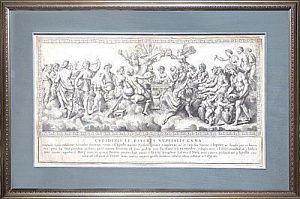 (М) Никола Дориньи (1658 - 1746) - Психея и Купидон. XVII в. 67 х 39 см Бумага, гравюра. ...