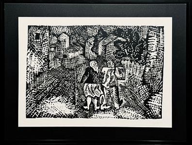 (М) Кудряшов Олег Александрович (1932–2022) Двое в переулке. 4