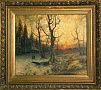 (П) [Приписывается] Цигус Павел (конец XIX - начало ХХ вв.) - Зимний пейзаж, начало XX в. ...