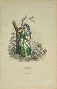 Леди Вербена. Из серии "Живые цветы" ("Les Fleurs animees"). 1852 г. Леди Вербена. Из серии "Живые цветы" ("Les Fleurs animees"). 1852 г.