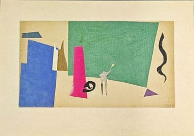 (П) [Приписывается] Михнов-Войтенко Евгений Григорьевич (1932-1988) - Абстрактная коспозиция. ...
