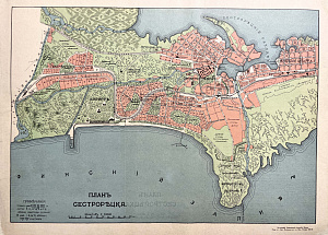 [Из частной коллекции N] План Сестрорецка. 1910-е гг.