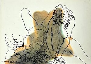 (П) Михайлов Вячеслав Саввич (р.1945) Обнаженные. Две фигуры. 2022 г.