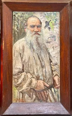(М) Боскин Михаил Васильевич (1975-1930) Потрет Л.Н. Толстого. 1909 г.