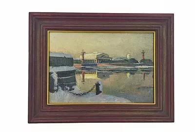 (П) Бандурка О. - Вид на Биржу 2000 г. Холст, масло 21 х 30 см