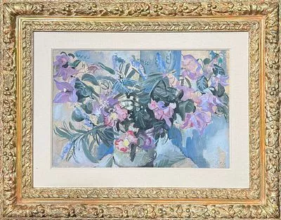 (М) Яковлев Александр Евгеньевич (1887-1938) - Натюрморт. 1936 г. Бумага на картоне, темпера, ...