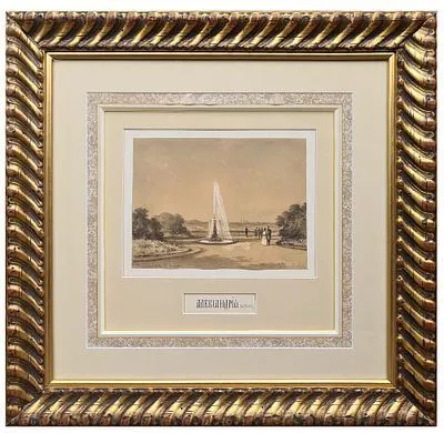 (М) Боголюбов Алексей Петрович (1824-1896) - Александрия в Москве. 1863 г. Бумага на картоне, ...