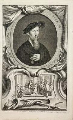 (П) Хоубракен Якоб (Jacobus Houbraken; 1698-1780) - Портрет Эдварда Сеймура, 1-го герцога ...