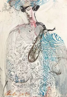 (М) Каплевич Павел Михайлович (1959 г.р.) - Эскиз костюма к неосуществленной постановке ...